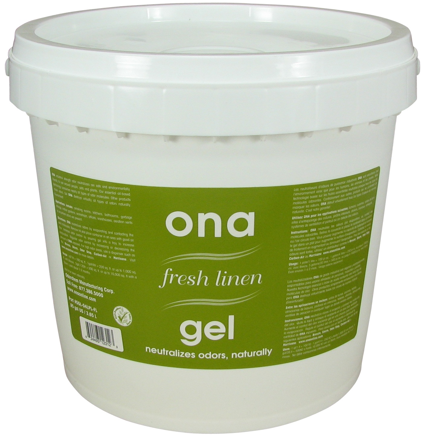 ONA Gel, pohlcovač zápachu - Fresh Linen  4l -plastový kýbl