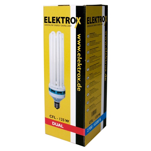 Úsporná lampa ELEKTROX 125 W, kombinované spektrum, s integrovaným předřadníkem