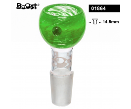Skleněný kotlík k bongu Boost, zelený, 14.5mm