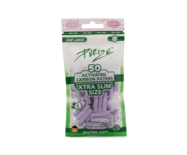 PURIZE® uhlíkové filtry - XTRA Slim Size, sáček 50 ks, fialová