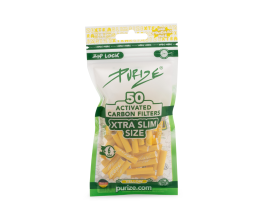 PURIZE® uhlíkové filtry - XTRA Slim Size, sáček 50 ks, žlutá