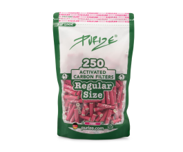 PURIZE® uhlíkové filtry - Regular Size, sáček 250 ks, růžová