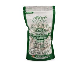 PURIZE® uhlíkové filtry - Regular Size, sáček 250 ks, bílá