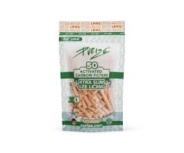 PURIZE® uhlíkové filtry - XTRA Slim Size Long, sáček 50 ks, spy