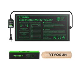 VIVOSUN Heat Mat výhřevná podložka s Dual Digital Display Thermostatem