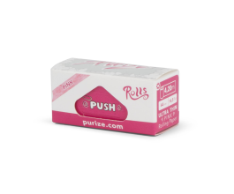 PURIZE® rolovací papírky Rolls Pink, bělené, 4 m