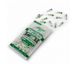 PURIZE® uhlíkové filtry - kónické XTRA Slim Size, sáček 50 ks, bílá