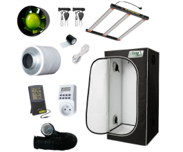 Sunpro kit HITTER 200W, 2,7 umol/J - Climabox White 80x80x180cm