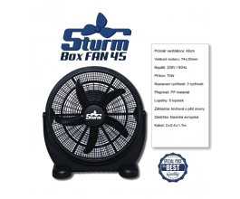 Cirkulační ventilátor STURM BOXFAN, průměr 45cm