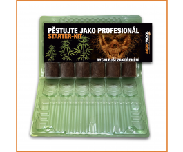 Agra-wool Blister Starter-Kit, přenosný propagátor, 6 plugs
