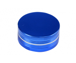 Dvoudílná drtička malá, kovová, magnetická 50mm, modrá