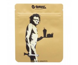 Zip sáček G-Rollz | Banksy's Graffiti 'Fast Food Caveman', 100x125 mm - 8ks