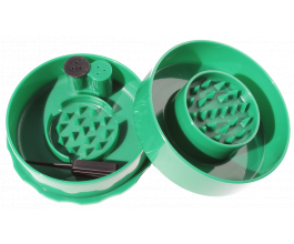 TightVac GrinderVac podtlaková přenoska s drtičkou, 70 ml, zelená