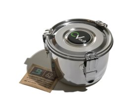 Boveda Cvault™ L - nerezová vzduchotěsná dóza, kapacita 56 g