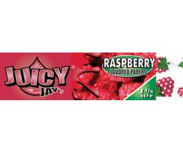 Juicy Jay's ochucené krátké papírky, Raspberry, 32ks/bal.