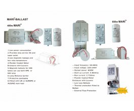 Předřadník MARI 400W, 230V, svorkovnice