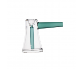 Skleněný minibong MJ Arsenal Vulkan Bubbler Reef, modro-zelený