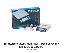 Sada s váhou On Balance Reloadr Marksman scale kit, 100g/0,005g, stříbrná