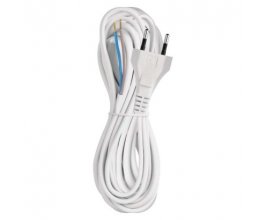 Kabel napajecí PVC 2× 0,75mm2, 3m, bílá