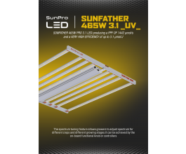 SunPro SUNFATHER 465W -3.1 UV- LED