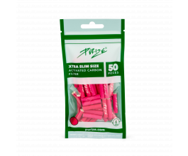 PURIZE® uhlíkové filtry - XTRA Slim Size, sáček 50 ks, růžová