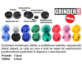 GrinderVac, Vacuum Grinder, podtlaková přenoska s drtičkou, různé barvy