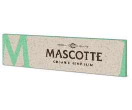 Papírky Mascotte King Size Slim Organic Hemp, bílé, konopné, 34ks v balení