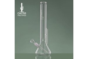 Skleněný bong Beaker Cactus Glass s dvojitým chlazením, 44 cm