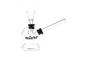 Skleněný bong Micro, 10cm, průhledný