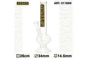 Skleněný bong Psycho Bouncer 26cm, průměr 34mm