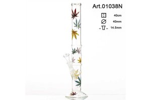 Skleněný bong Multi Leaf 40cm, 14,5mm
