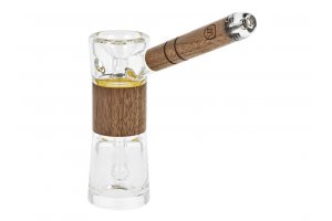 Skleněno-dřevěný Bubbler Marley Natural