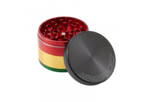 Čtyřdílná drtička Aerospaced by Higher Standards, 63mm, rasta