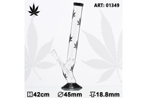 Skleněný bong Multi Leaf Bolt, 42cm, 18,8mm