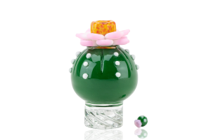 Skleněný artový nástavec Spinner Cap - Peyote, 1ks