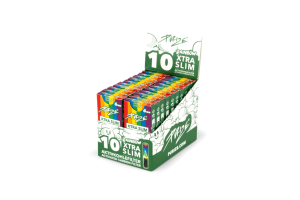 PURIZE® uhlíkové filtry - XTRA Slim Size, krabička 10 ks, duhová | box 20 ks