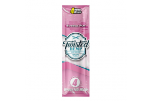 Twisted Hemp Wraps, Bubble Pop, 4 ks / bal.