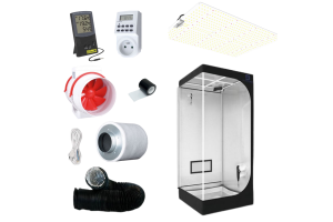 Sunpro kit SUNBOARD 240W, 2,5 umol/J - Diamond box silver 90x90x200cm