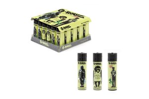 G-Rollz Clipper | Banksy's Graffiti zapalovače, zelené, balení 30ks