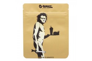 Zip sáček G-Rollz | Banksy's Graffiti 'Fast Food Caveman', 100x125 mm - 1ks