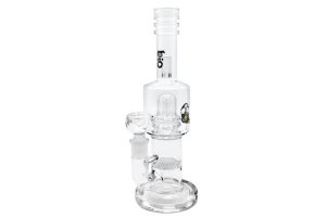 BIO Glass bong Double Bell Perc Honeycomb Disc