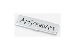 Obal na King Size papírky - Amsterdam, stříbrný