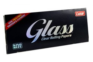 Průhledné papírky LUXE GLASS King Size, 40ks v balení