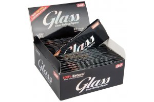 Průhledné papírky LUXE GLASS King Size, 40 ks v balení | box 24ks