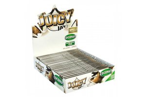 Papírky JUICY JAY'S King Size, Kokos, 32ks v balení | box 24ks