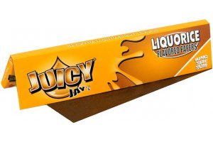 Papírky JUICY JAY'S King Size, Lékořice, 32ks v balení