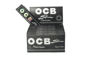 Papírky OCB Black SLIM, 32ks v balení, box 50ks