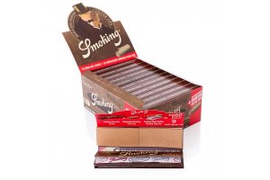 Set SMOKING BROWN – papírky a filtry, 33ks v balení, box 24ks