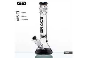 Skleněný bong Grace Glass Beaker černý, 40cm