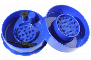 TightVac GrinderVac podtlaková přenoska s drtičkou, 70 ml, modrá